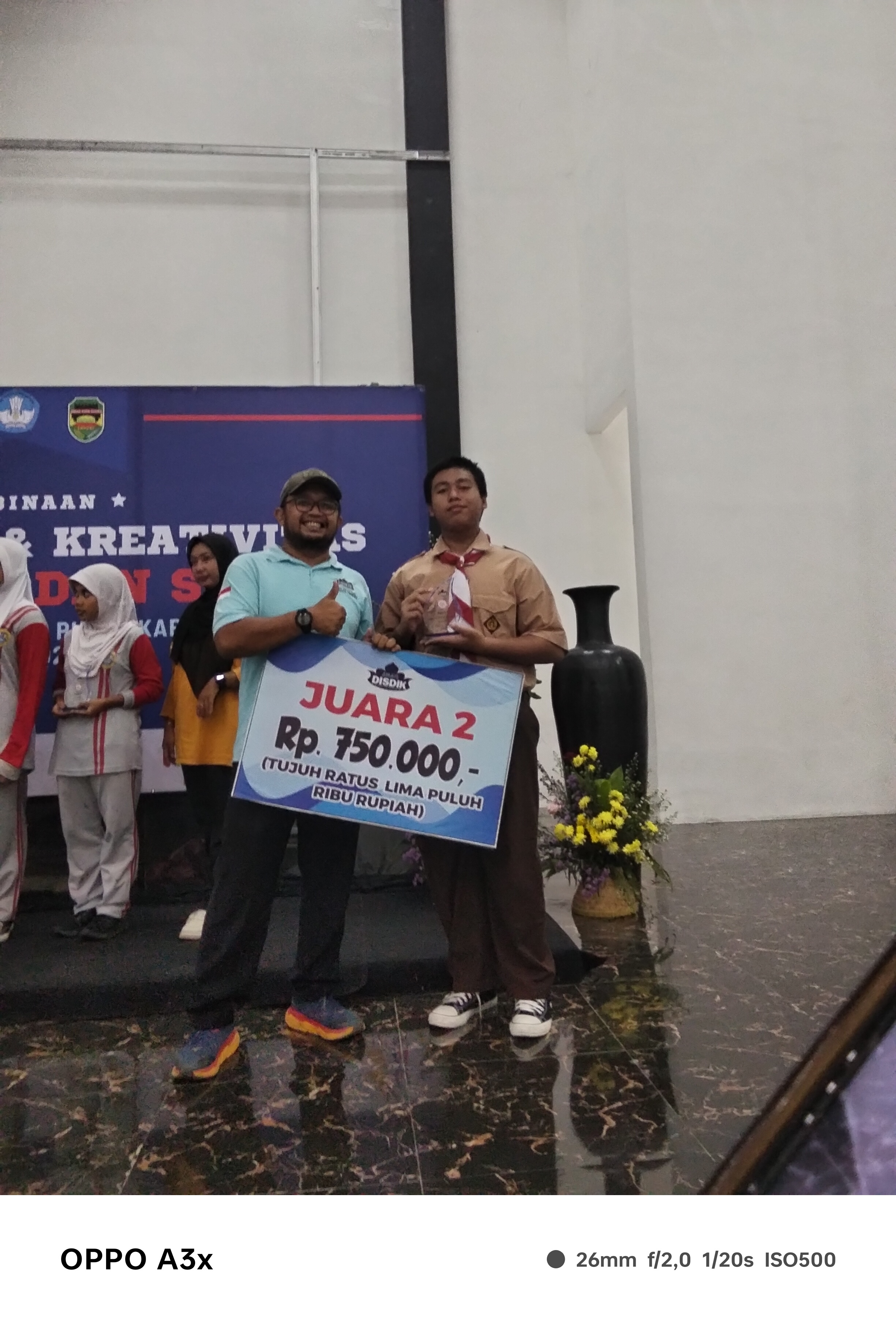 Sertifikat Juara 2 Kreativitas Musik Tradisional